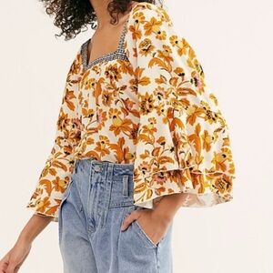 Free people blooming border bodysuit